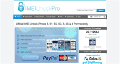 Desktop Screenshot of imeiunlockpro.com